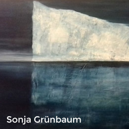 Sonja Grünbaum: Eisberg - Acrylmalerei auf Leinwand
